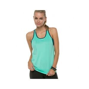PRANA NWT Gabrielle Tank Top Yoga Bermuda Size Large Green Teal W1GABR113
